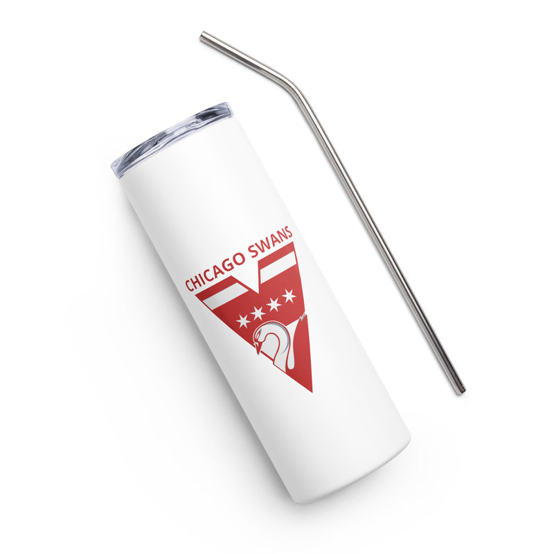 Stainless steel tumbler - Chicago Swans Logo