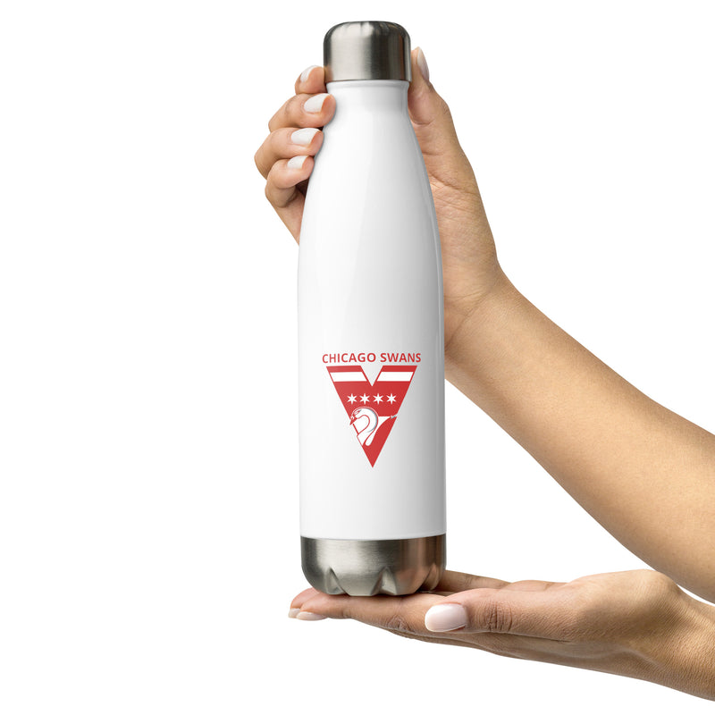 Stainless Steel Water Bottle - Swans Logo